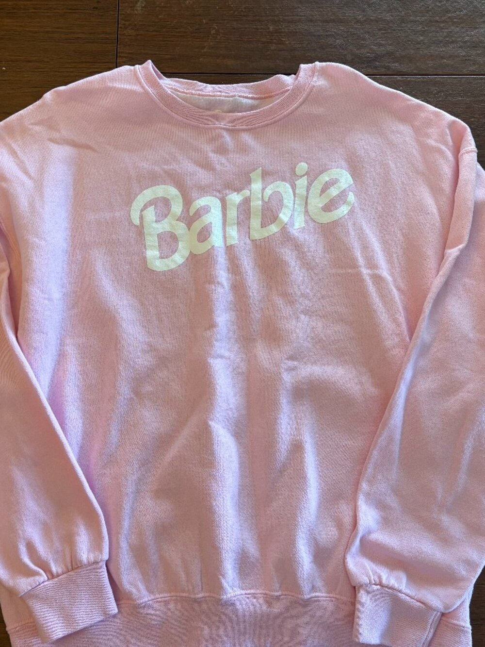 BARBIE pink crewneck sweater